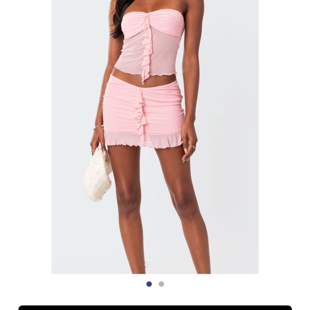 Pink Ruffled Women's Set